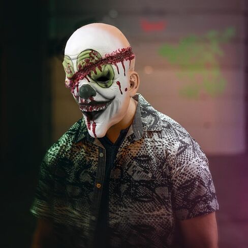 قناع المهرج المخيف من KJOCOS للكبار، قناع الجوكر القاتل للهالوين، قناع الهالوين للرجال in Kuwait