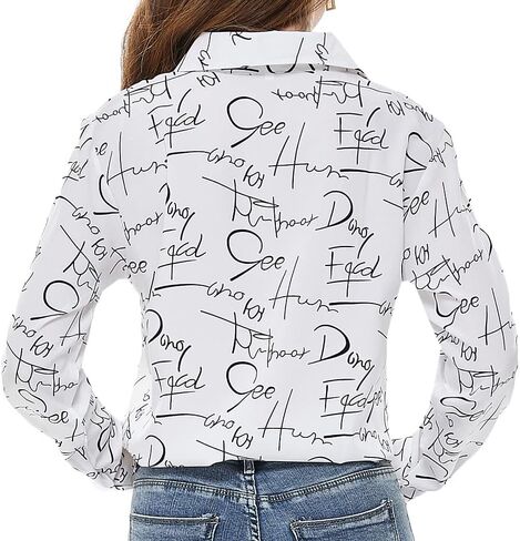 Beninos Women's Casual Blouses Long Sleeve Button Down Shirt in Saudi Arabia
