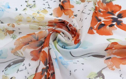 Hibluco Women's Floral Kimono Cardigan Casual Chiffon Tops Loose Beach Cover Ups in Saudi Arabia