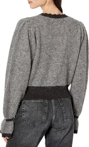 Joie Women's Imani Sweater in Caviar and Winter White in Saudi Arabia