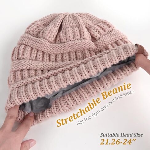 FURTALK Winter Hats for Women Slouchy Fleece Lined Hats Thick Knitted Cap in Saudi Arabia