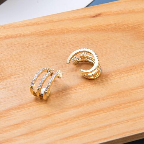 حلق أذن من LOREMOW مكون من قطعتين للنساء والفتيات المراهقات وأساور أذن ثلاثية غير مثقوبة على أقراط ومشابك للأذن in Kuwait