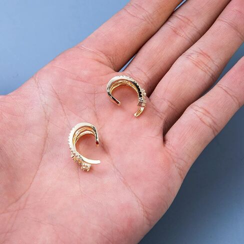 حلق أذن من LOREMOW مكون من قطعتين للنساء والفتيات المراهقات وأساور أذن ثلاثية غير مثقوبة على أقراط ومشابك للأذن in Kuwait