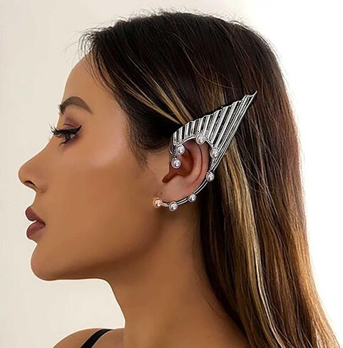 Elf Ear Cuffs Mermaid Earrings Accessories Fairy Earrings Elf Accessories Mermaid Costume in Saudi Arabia