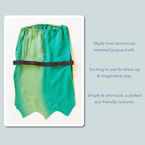 Sarah's Silks Green Tunic | Waldorf and Montessori Dress-ups for Imaginative Play in Kuwait