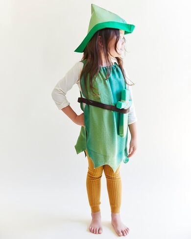 Sarah's Silks Green Tunic | Waldorf and Montessori Dress-ups for Imaginative Play in Kuwait