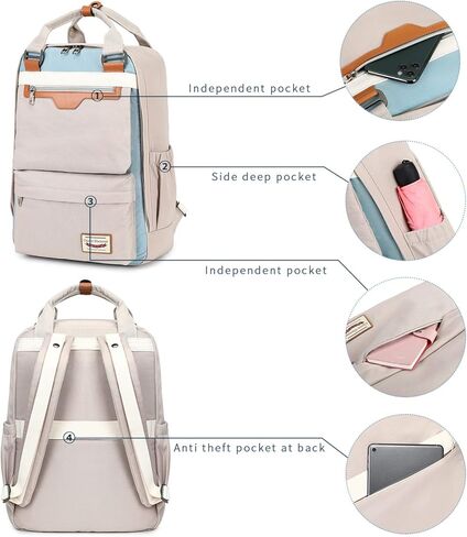 MYHOZEE Laptop Backpacks 15.6 Inch, School College Backpack Computer Bookbag Travel Daypack Bookbags for Women Men in Kuwait