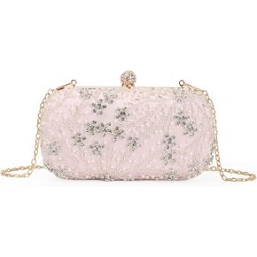 Lanpet المرأة كريستال مطرز مساء حقيبة الزفاف مخلب المحفظة الزفاف حفلة موسيقية حقيبة يد in Kuwait