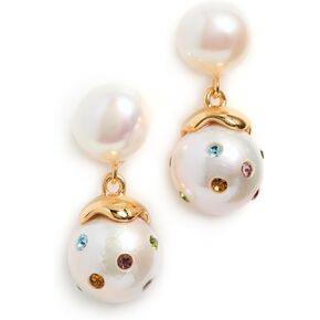 Lizzie Fortunato Women's Confetti Drop Earrings In White in Kuwait