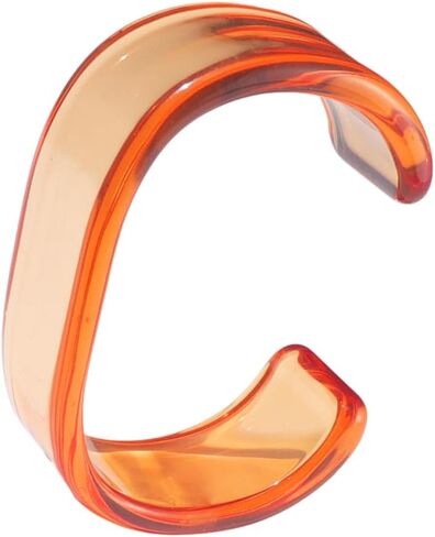 Pingyongchang Acrylic Colorful Resin Geometric Simple Open Bracelet Transparent Wide Cuff Bangle in Saudi Arabia