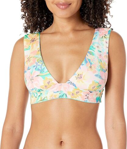 Billabong womens Sweet Tropics Reversible Plunge Bikini Top, Multi, X-Large US in Saudi Arabia