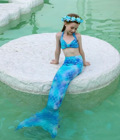 Kokowaii Fancy Girls' Mermaid Swimming Tail Sets in Saudi Arabia