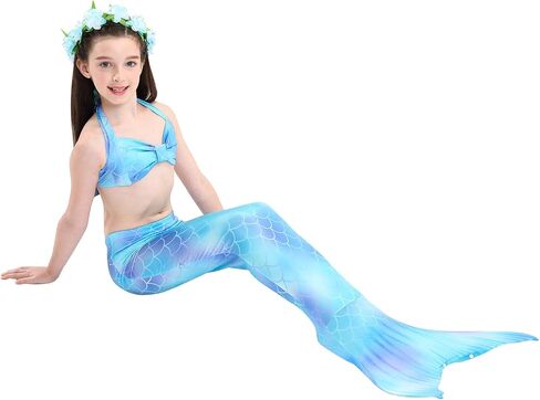 Kokowaii Fancy Girls' Mermaid Swimming Tail Sets in Saudi Arabia
