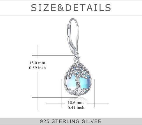 YFN 925 Sterling Silver Dangle Drop Earring Hypoallergenic Earring Jewelry Gift for Women Girls in Saudi Arabia