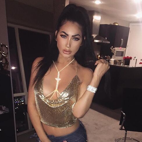 سلسلة الجسم المثيرة للعين من Blindery سلسلة كريستال على شكل قلب للبطن سباركلي الخصر مجوهرات للجسم سلاسل قلادة لامعة للنساء والفتيات (قلب، ذهبي) in Kuwait