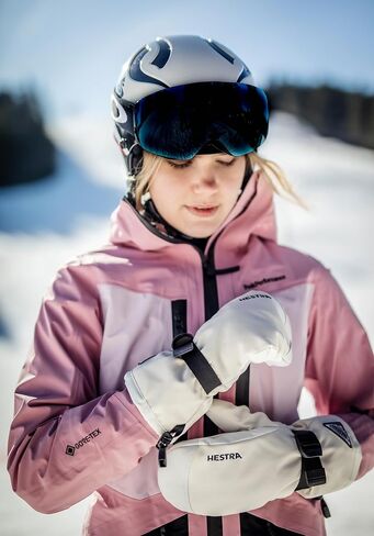Hestra Unisex Powder Gauntlet Mitt, Windproof, Leather Everyday Winter Wear, Alpine Skiing Mitten for Men & Women in Saudi Arabia