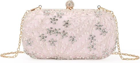 Lanpet المرأة كريستال مطرز مساء حقيبة الزفاف مخلب المحفظة الزفاف حفلة موسيقية حقيبة يد in Kuwait