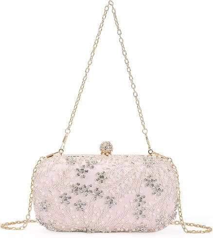 Lanpet المرأة كريستال مطرز مساء حقيبة الزفاف مخلب المحفظة الزفاف حفلة موسيقية حقيبة يد in Kuwait