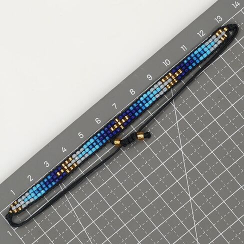 Agriajun Handmade Boho Seed Bead Friendship Strand Bracelets for Women Girls Charm Adjustable Couples String Rope Braided Bohemia Multicolor Beaded Bracelet Fashion Jewelry Gift in Saudi Arabia