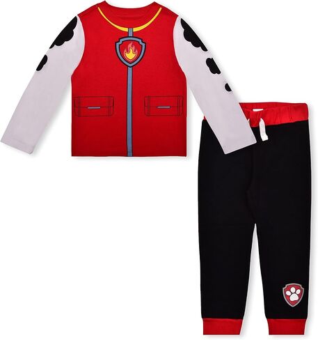 Paw Patrol Nickelodeon Boys Chase, Rubble or Marshall Long Sleeve T-Shirt and Jogger Set for Toddler and Little Kids in Saudi Arabia