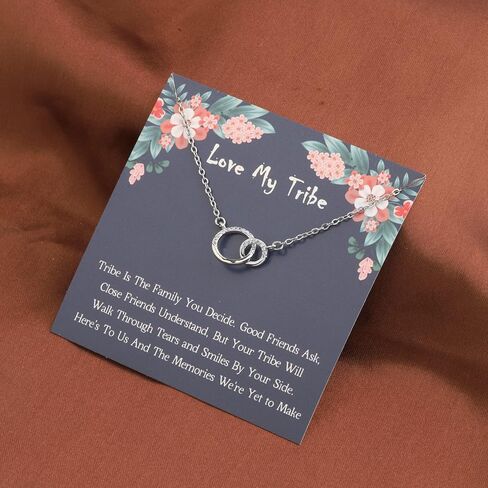 ENSIANTH Love My Tribe Gift Tribe Necklace Inspirational Gift Gifts for Teen Girls Friendship Gift Tribal Gift My Tribe Gift in Saudi Arabia