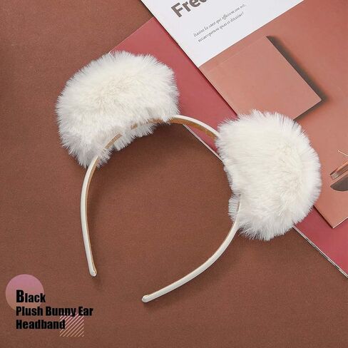 Catery Cat Ears Headbands Cute Ears Hair Hoop Plush Ear Masquerade Halloween Headpieces Women Party Costume Hair Accessory in Saudi Arabia