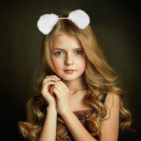 Catery Cat Ears Headbands Cute Ears Hair Hoop Plush Ear Masquerade Halloween Headpieces Women Party Costume Hair Accessory in Saudi Arabia