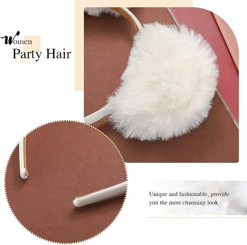 Catery Cat Ears Headbands Cute Ears Hair Hoop Plush Ear Masquerade Halloween Headpieces Women Party Costume Hair Accessory in Saudi Arabia
