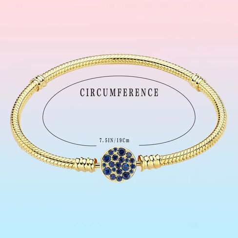 سوار من JEWBERY Pandora Charm بنمط الأفعى 925 من الفضة الإسترلينية بنمط الأفعى، هدية للنساء والفتيات in Saudi Arabia