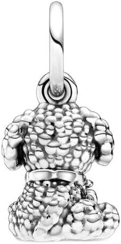 Poodle Puppy Dog Dangle Charm 925 Sterling Silver Pendant,Girl Jewelry Beads Gifts for Women Bracelet&Necklace A0044 in Saudi Arabia