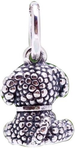 Poodle Puppy Dog Dangle Charm 925 Sterling Silver Pendant,Girl Jewelry Beads Gifts for Women Bracelet&Necklace A0044 in Saudi Arabia