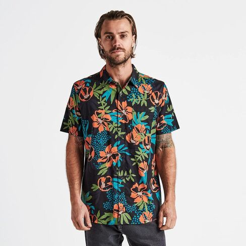 Roark Mens Journey Button Down Shirt, Classic Short Sleeve Fit T-Shirt, Chest Pocket in Saudi Arabia