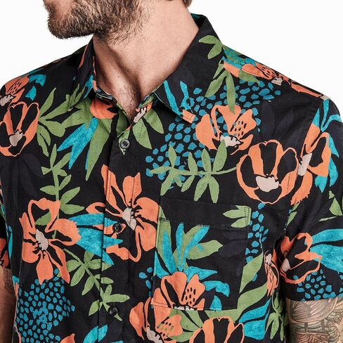 Roark Mens Journey Button Down Shirt, Classic Short Sleeve Fit T-Shirt, Chest Pocket in Saudi Arabia