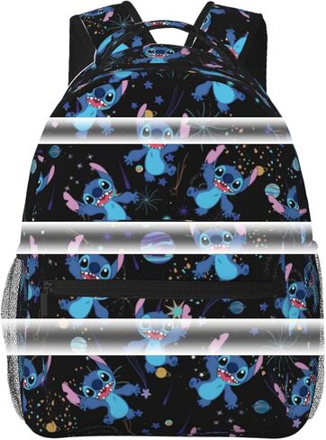 Pcoxeim 16 بوصة حقيبة ظهر كارتون أنيمي للجنسين حقيبة سفر خفيفة الوزن للكمبيوتر المحمول حقائب ظهر عادية للكمبيوتر المحمول in Kuwait