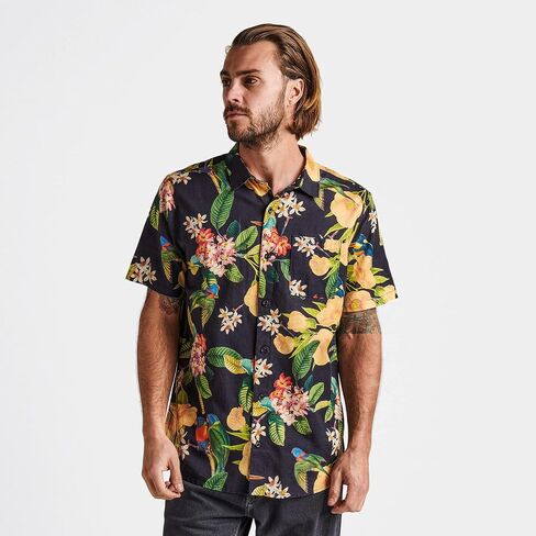 Roark Mens Journey Button Down Shirt, Classic Short Sleeve Fit T-Shirt, Chest Pocket in Saudi Arabia