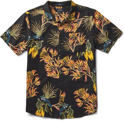 Roark Mens Journey Button Down Shirt, Classic Short Sleeve Fit T-Shirt, Chest Pocket in Saudi Arabia