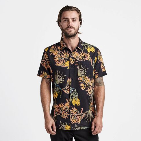 Roark Mens Journey Button Down Shirt, Classic Short Sleeve Fit T-Shirt, Chest Pocket in Saudi Arabia