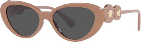 Versace Woman Sunglasses Black Frame, Dark Grey Lenses, 54MM in Saudi Arabia