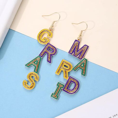 happy new year earrings 2023 alloy earrings for women new year eve drop dangle earrings in Kuwait