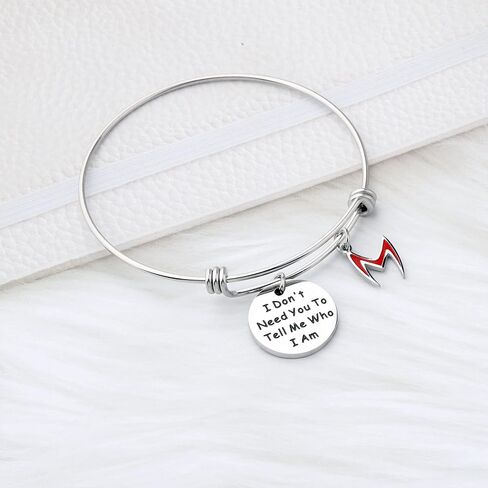 AKTAP Super Women Witch Gift Inspiring Super Hero Bracelets for Fans I Don't Need You To Tell Me Who I Am Helmet Bangle in Saudi Arabia