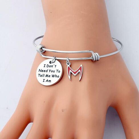AKTAP Super Women Witch Gift Inspiring Super Hero Bracelets for Fans I Don't Need You To Tell Me Who I Am Helmet Bangle in Saudi Arabia