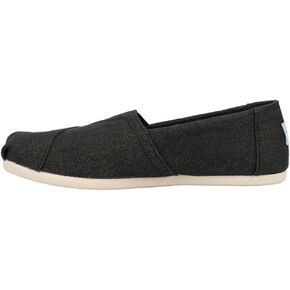 TOMS Womens Alpargata Metallic Slip On Flats Casual - Silver in Kuwait
