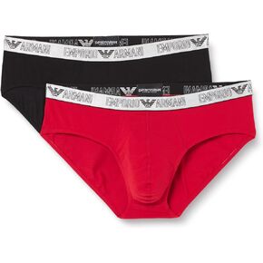 Emporio Armani Men's Silver Set 2 Pack Brief