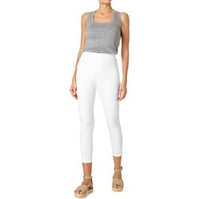 HUE Women's Embroidered Eyelet Hem Denim Skimmer Legging in Saudi Arabia