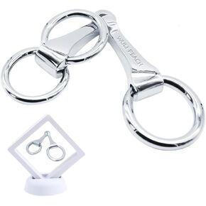 WULI PEACH Horsebit Scarf Ring, Vacuum Plating Stainless Steel eggbutt Equestrian Neck Horsebit Scarf Ring Belt Buckle in Saudi Arabia