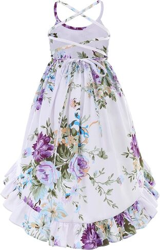 Somlatrecy Girls Floral Dress Toddler Tea Party Dress Little Girl Birthday Dress in Saudi Arabia