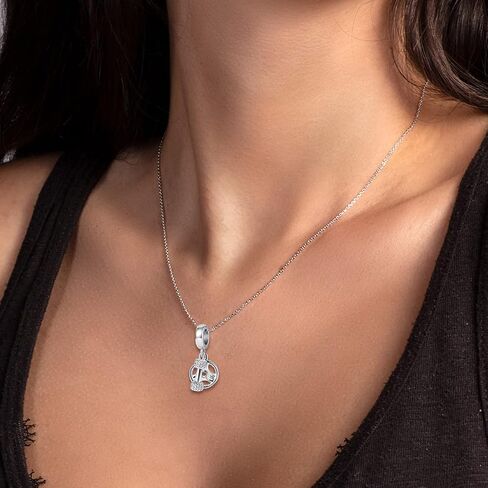 QeenseKc Dumbbell Barllbell Gym Workout Pendant Charm Sports Barbell CZ Bead for Pandora Bracelet in Saudi Arabia