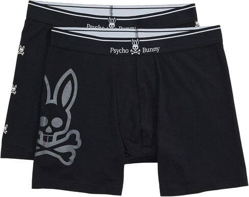Psycho Bunny 2-Pack Boxer Brief Black 1 MD in Saudi Arabia