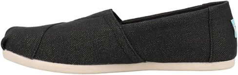 TOMS Womens Alpargata Metallic Slip On Flats Casual - Silver in Kuwait