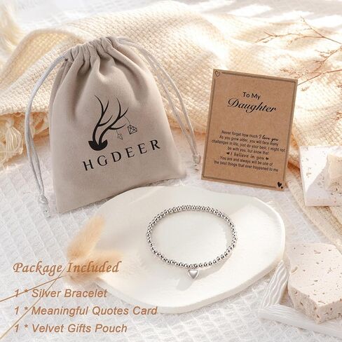 هدايا HGDEER ​​HGDER للأم والابنة والأخت للفتيات المراهقات، سوار قابل للتعديل للنساء والفتيات in Kuwait